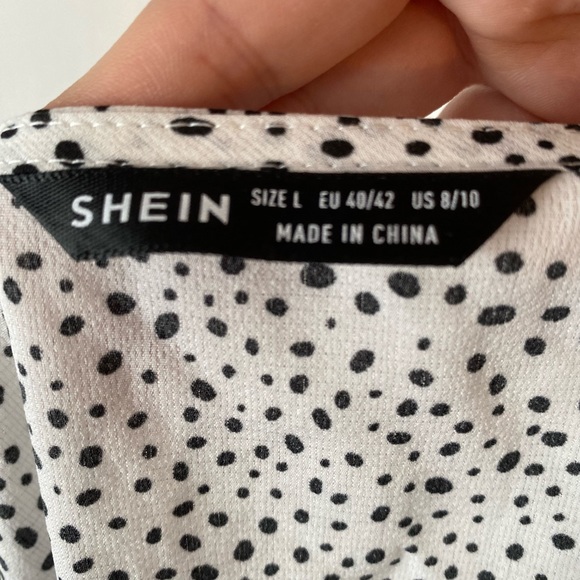 Shein Polkadot Long Sleeve Blouse! So Cute!! - Picture 3 of 4